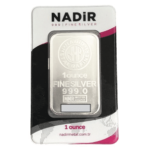 Nadir Silver 1oz in assay card FMRGold
