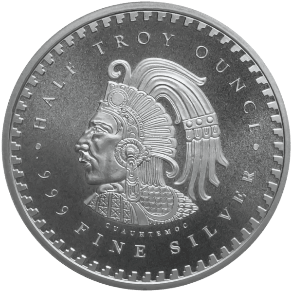 12 oz Aztec Silver Round Obverse
