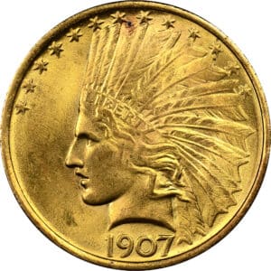 $10 St Gaudens Indian Head Coin