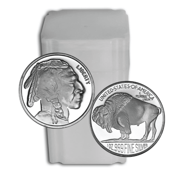 Mint roll silver Buffalo rounds