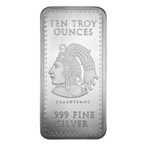 10 oz aztec silver bar