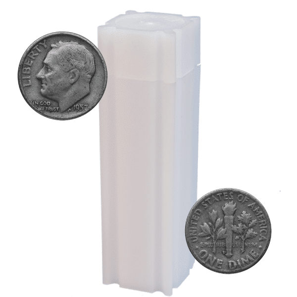 Tube of junk silver dimes