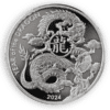 2024 Asahi Lunar Dragon 1 Oz Silver Round
