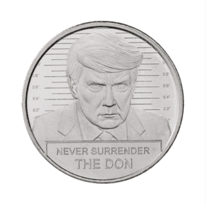 1 oz Silver Trump Never Surrender Round
