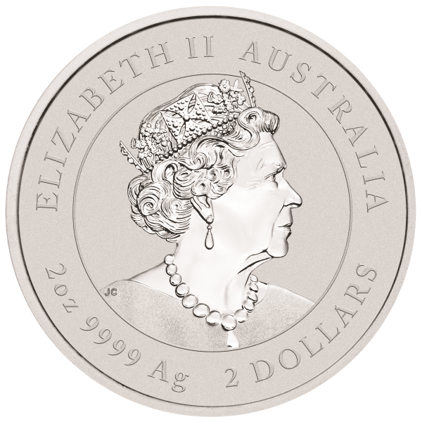 2023 2 oz Silver Year of The Rabbit Perth Mint reverse