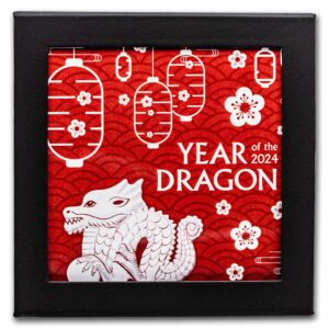 2024 1 oz Silver Great Dragon BoxCOA