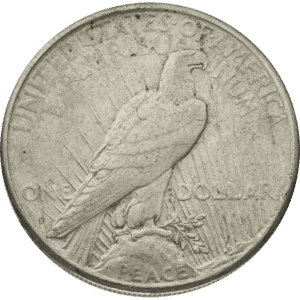 American Silver Peace Dollar VG Reverse