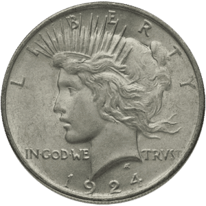 Silver Peace Dollar AU