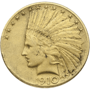 $10 Gold Indian Cleaned