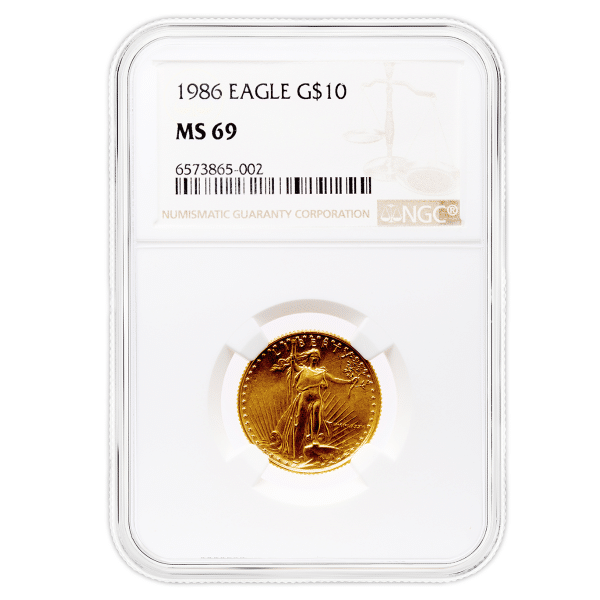 1986 1/4 oz Gold Eagle MS69