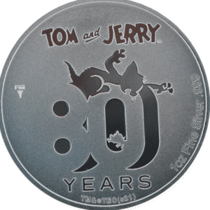 1 oz Silver Tom Jerry 80th Anniversary 3