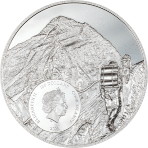 2023 Mt. Everest 1 Kilo Silver Coin Cook Islands Reverse