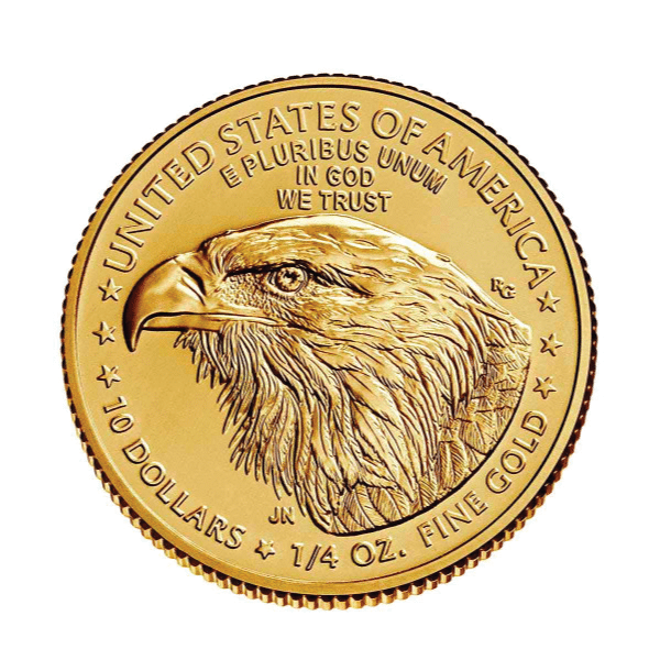 2024 1 4 oz American Gold Eagle Coin BU Reverse