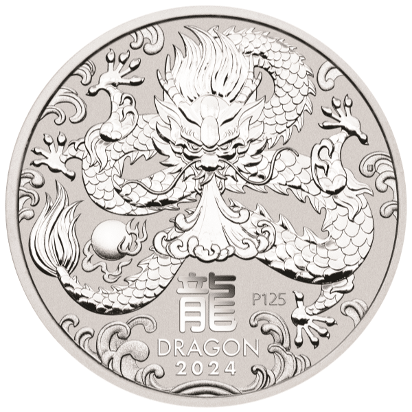 2024 Kilo Silver Dragon Coin