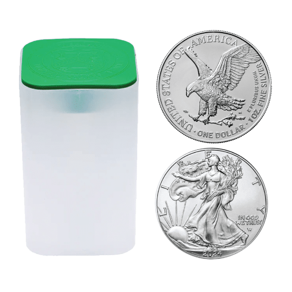 2024 Silver American Eagle Tube | 20 Coins