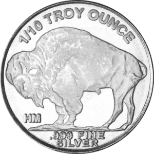 Buffalo 110 oz Silver Round Reverse