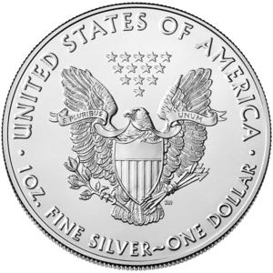 2019 Silver American Eagle Coin Reverse