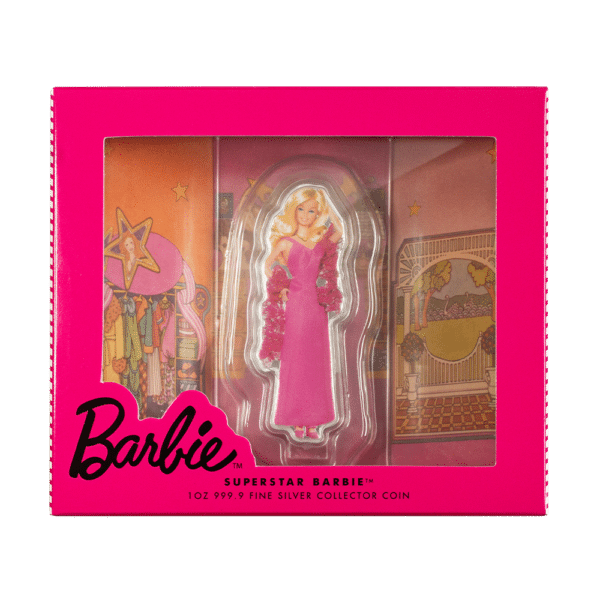 2023 1 oz Pamp Superstar Barbie Silver Coin