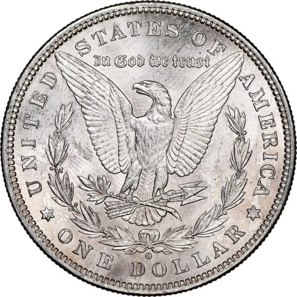 1880 O Morgan Silver Dollar BU Reverse