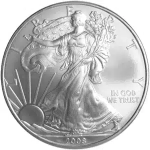 2008 American Silver Eagle Coin BU