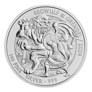 2024 1 oz British Beowulf and Grendel Silver Coin