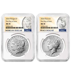 2024 Morgan and Peace Set MS70 FDOI