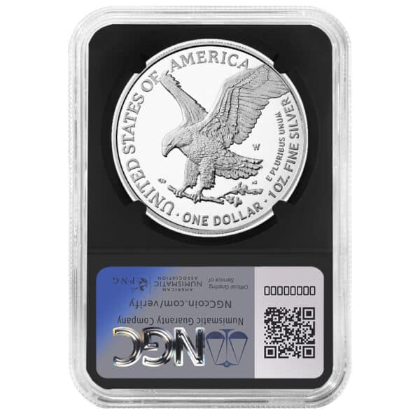 2024 W Proof American Silver Eagle Congratulations NGC PF70 Ultra Cameo First Day Issue reverse