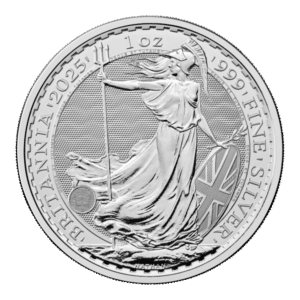 2025 1 oz Silver Britannia Coin .999 Fine Silver