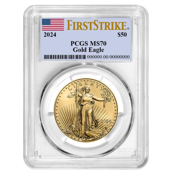 2024 1 oz American Gold Eagle First Strike MS70 PCGS