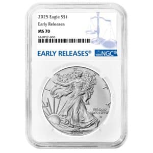 2025 1 oz Silver Eagle MS70 NGC Early Release