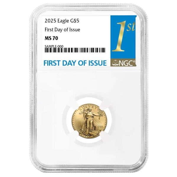 2025 110 oz American Gold Eagle NGC MS70 First Day of Issue