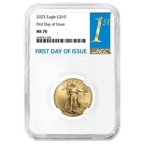 2025 14 oz American Gold Eagle NGC MS70 First Day of Issue