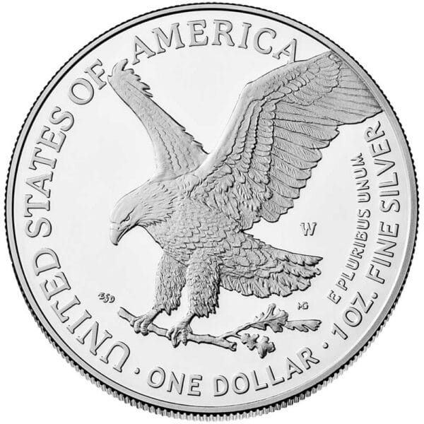 2025 W Proof 1 oz American Silver Eagle with Box OGP COA 3