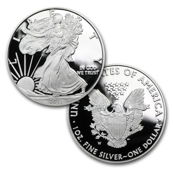 2011 5 Coin American Silver Eagle Set 25th Anniversary set 3