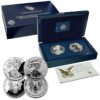 2012S 2 Coin Silver Eagle 75th Anniversary San Francisco Set w Box COA