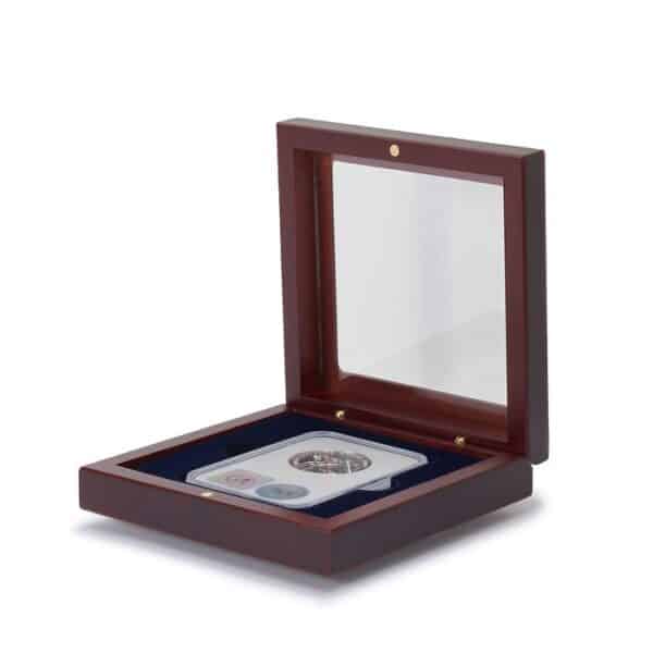 Graded Coin Slab Box for NGC and PCGS Single CoinGlass Top