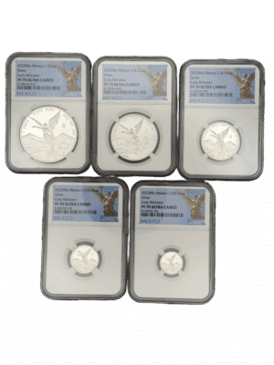 2023 Proof Silver Mexican Libertad 5 Coin Set - PF70 Ultra Cameo - Early Release