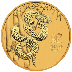 2025 1 oz Perth Mint Gold Snake (Lunar Series)