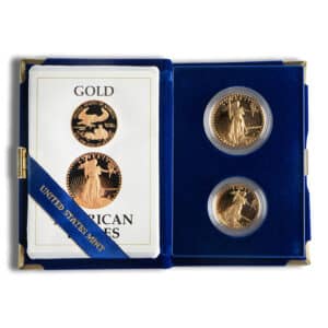 1987 Proof Gold American Eagle Set - Box/COA (Two Coin)