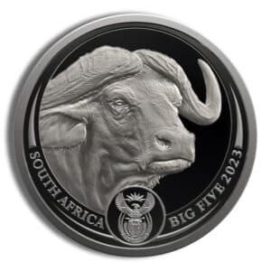 2023 1 oz Platinum South African Big 5 Buffalo Coin - Proof