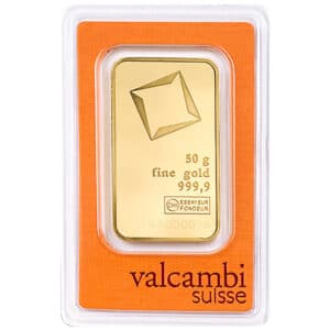 50 Gram Gold Bar Valcambi