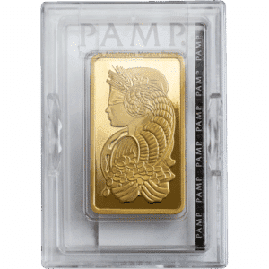 5 oz Gold Bar Pamp Fortuna Veriscan