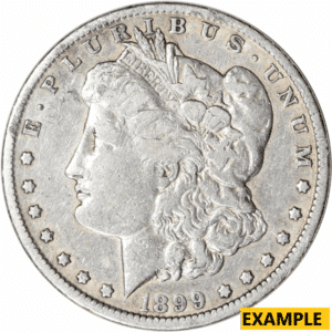 American Silver Morgan Dollar – Very Good Details (VG)