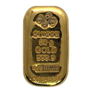 50 Gram PAMP Cast Gold Bar – .9999 Fine Gold