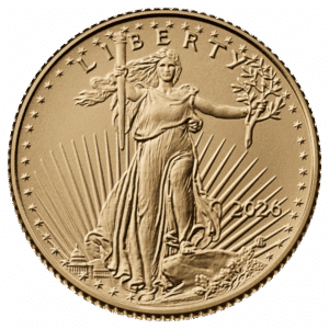 2026 1/10 oz American Gold Eagle Coin (Pre-Sale Mid January)