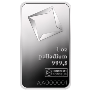 1 oz Valcambi Palladium Bar