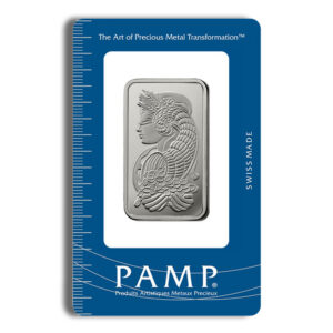 1 oz PAMP Platinum Bar - Fortuna (Carded)