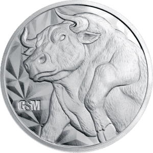 2 oz Silver Round Bull and Bear
