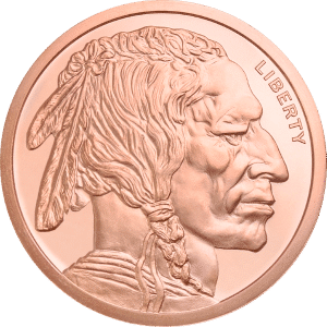 2 oz Copper Round Buffalo