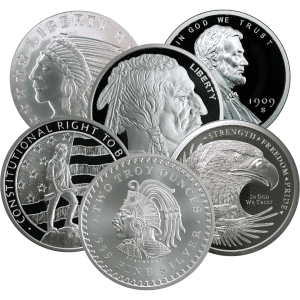 2 oz Silver Round – Generic Brands (999 Fine Silver)